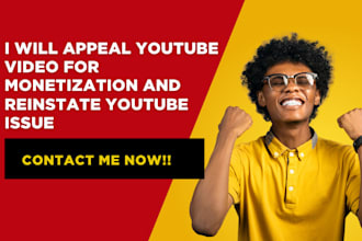 uniquely appeal youtube video for monetization and reinstate you tube issue
