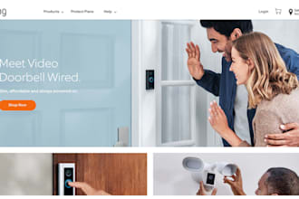 design luxury home security shopify store camera cctv network security website