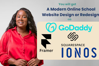 setup modern godaddy website ionos and framer website