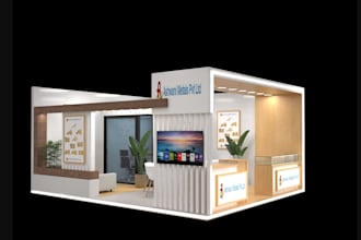 remodel 3d exhibition stall, cgi retail shop,3d trade booth design,3d floor plan