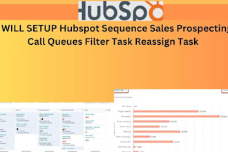 setup hubspot sequence sales prospecting call queues filter task reassign task