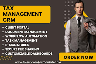 setup tax management crm viataxdome karbon liscio method CRM clickup salesforce
