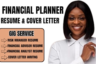 craft financial planner, financial advisor analyst resume, cover letter linkedin