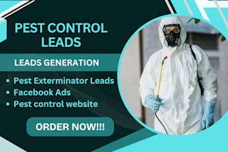 generate highly exclusive pest control lead pest exterminator lead pest website