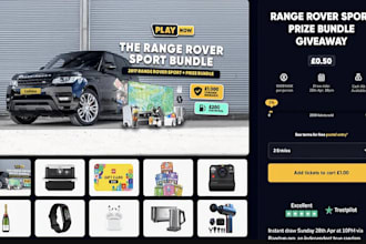 build raffle website, competition, giveaway website