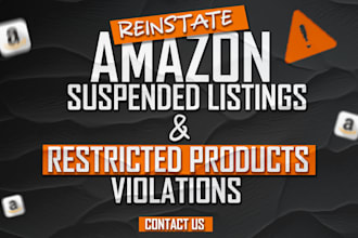 reinstate amazon suspended listing or remove violations