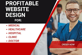 design medical  healthcare website clinic hospital doctor website with wordpress