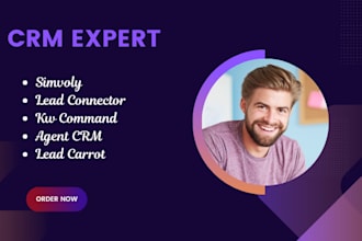 setup simvoly, lead connector, kw command, contactually, agent crm, lead carrot