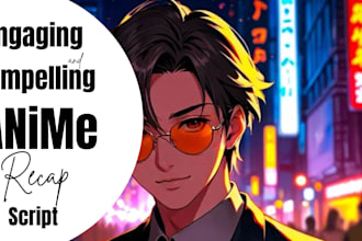 write views increasing anime recap, manga recap script for youtube