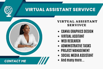 be your personal executive administrative virtual assistant social media manager