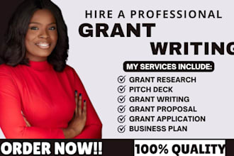 do grant writing, grant research, grant application, business plan, rfps, 501c3