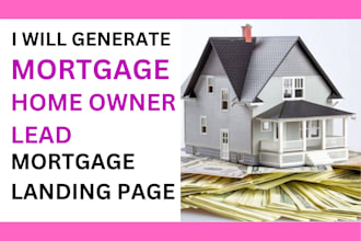 provide mortgage lead homeowner lead mortgage landing page mortgage sales funnel