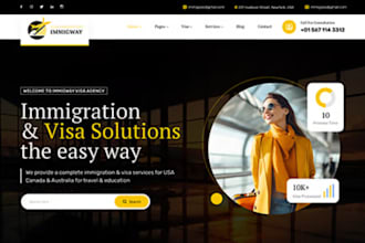 build immigration consultant website immigration leads lawfirm wordpress website