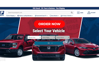 design luxury auto parts ecommerce website automotive website automobile website