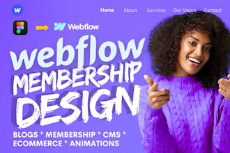webflow website design and redesign, webflow blog webflow cms, memberstack