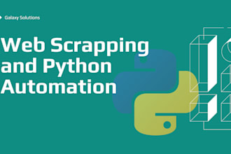 do web scrapping, create python bots and automate jobs