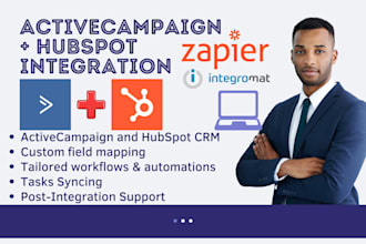 integrate activecampaign to hubspot crm using zapier for real estate business