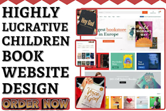build children book website christian book shopify store kid book author website