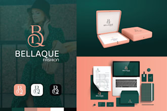 create minimal logo, branding kit, brand style guide for your business