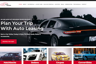 design car rental website car dealership website auto transport ghl website