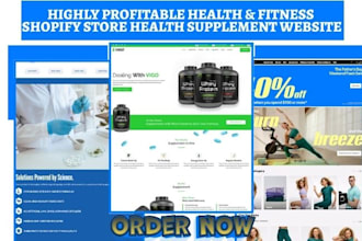 build health supplement store health wellness website gym health fitness website