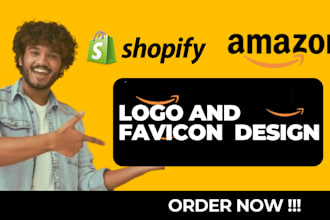 design an eye catching shopify  logo and favicon for e commerce businesses
