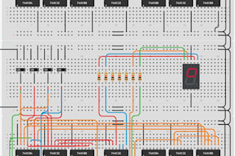 design a logic circuit using online circuit simulator