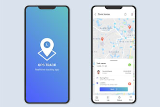 develop camera map tracking app with gps integration, map animation app