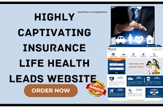 generate life insurance leads health insurance burial insurance iul website