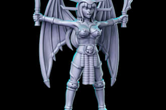 create dnd fantasy miniature from pic,action figure,deliver stl,gcode,3dwow mini