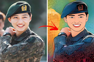 draw cartoon portrait from your photo