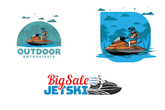 create high quality boat jets ki logo and mascot style