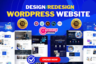 redesign, revamp clone or modify wordpress website with elementor pro