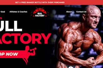 build health supplement store nutrition website protein supplement store shopify