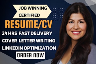 professionally edit your resume, CV optimize linkedin, and write a cover letter