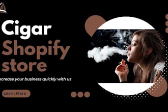 design cbd shopify store  cannabis website cigar vape cannabis cbd website