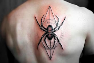 create a neo traditional tattoo design