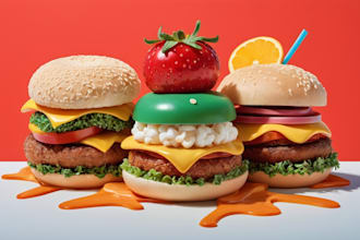 design food pop art of your food