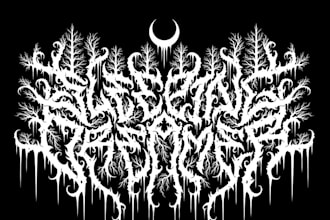 design you a brutal death metal, slamming, deathcore logo