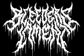 design your black, slamming, brutal, death metal band logo