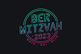 make modern fantastic fun club teen party logo