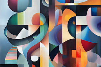draw a pretty wrap or abstract pop art portrait of you