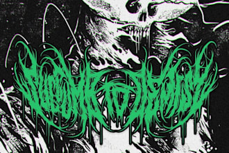 draw and design metal, death metal, slamming and brutal logo for you