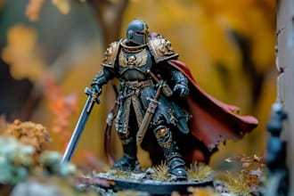 draw a paint premium warhammer 40k, sigmar, dnd miniatures