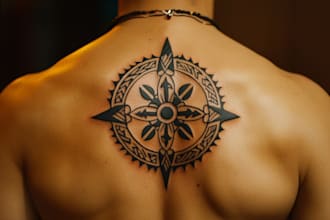 design a polynesian maori tribal tattoo