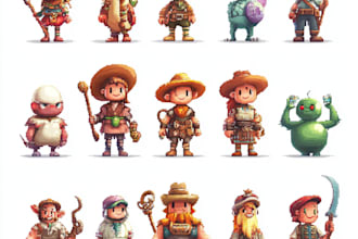 create pixel art character animation for your game