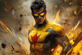 do comic superhero character design art