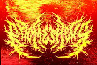 death metal logo, metalcore,deathcore, for band, brands, clothing
