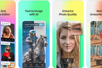 build ai photo editor app, ai photo enhancer app, ai image generator app, ai app