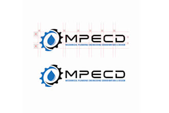 design simple clean engineering company logo